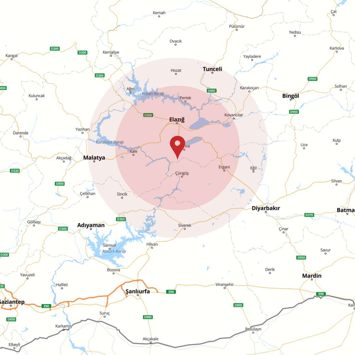 ELAZIG Bölgesinde 3.4 Büyüklüğünde Deprem!