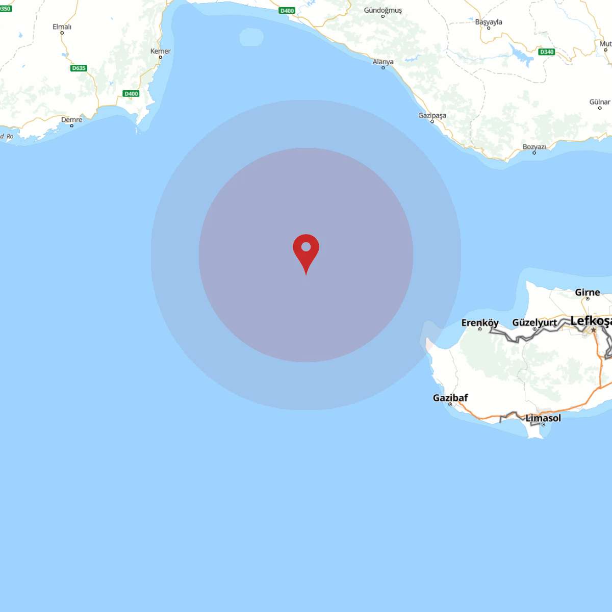 AKDENIZ Bölgesinde 4 Büyüklüğünde Deprem Yaşandı!