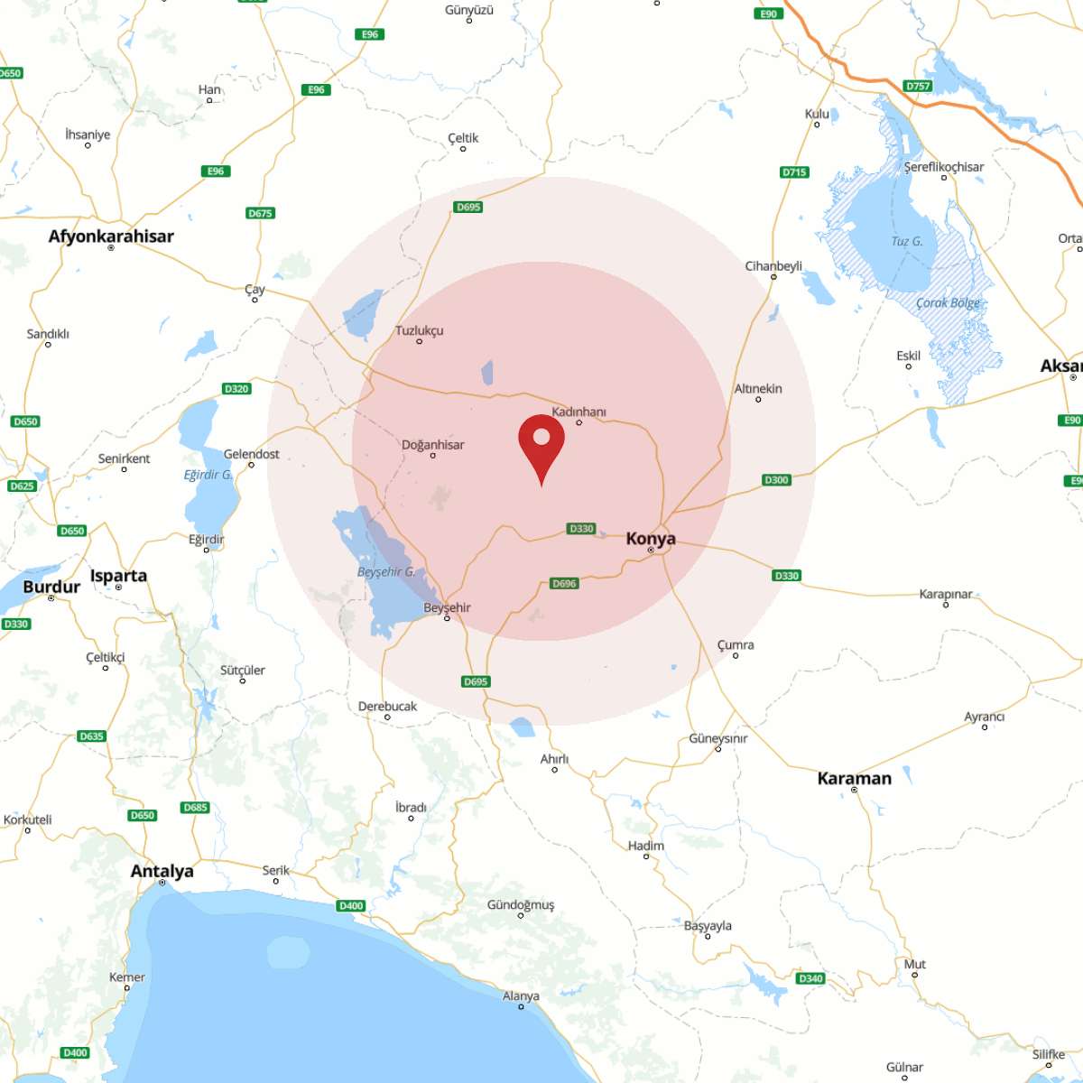 KONYA Bölgesinde 4 Büyüklüğünde Deprem Yaşandı!