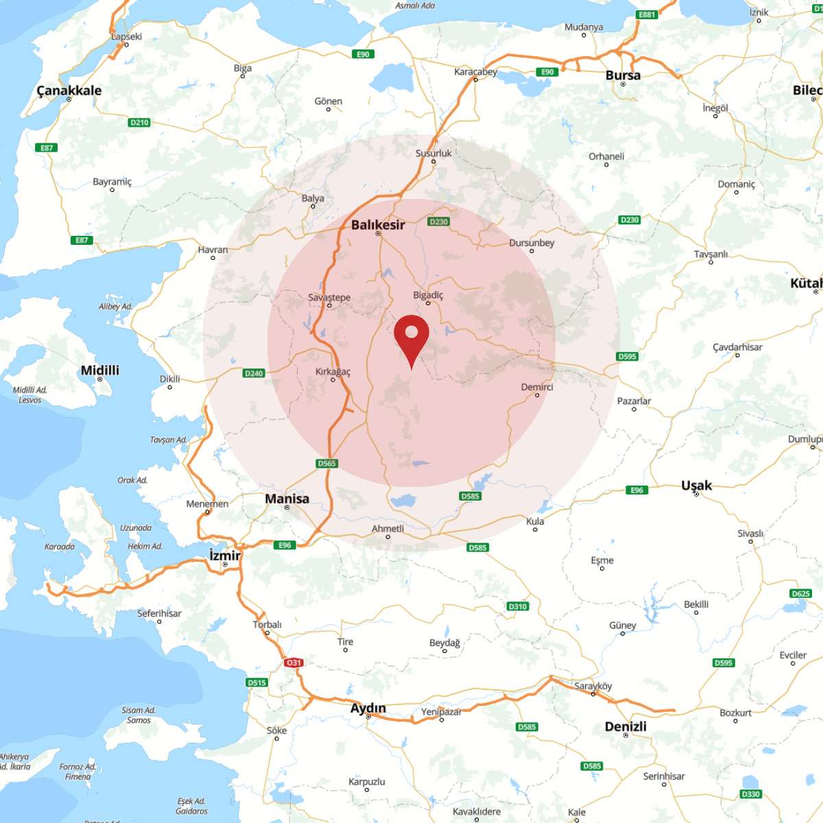 BALIKESIR Bölgesinde 3.4 Büyüklüğünde Deprem!