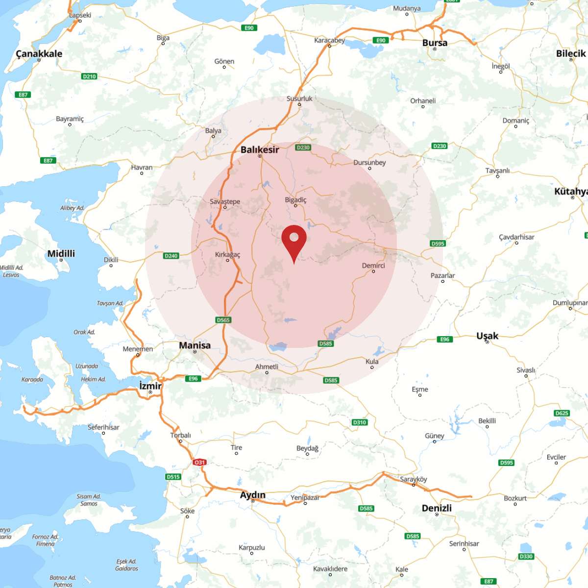 BALIKESIR Bölgesinde 3.4 Büyüklüğünde Deprem!