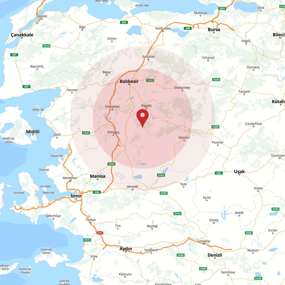 BALIKESIR Bölgesinde 3.5 Büyüklüğünde Deprem!