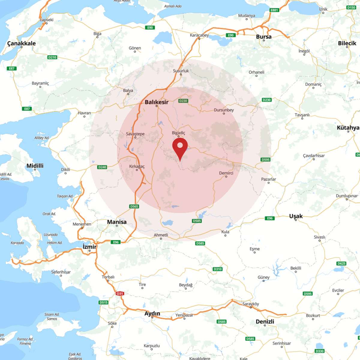 BALIKESIR Bölgesinde Hafif Şiddetli 2.8 Büyüklüğünde Deprem Meydana Geldi