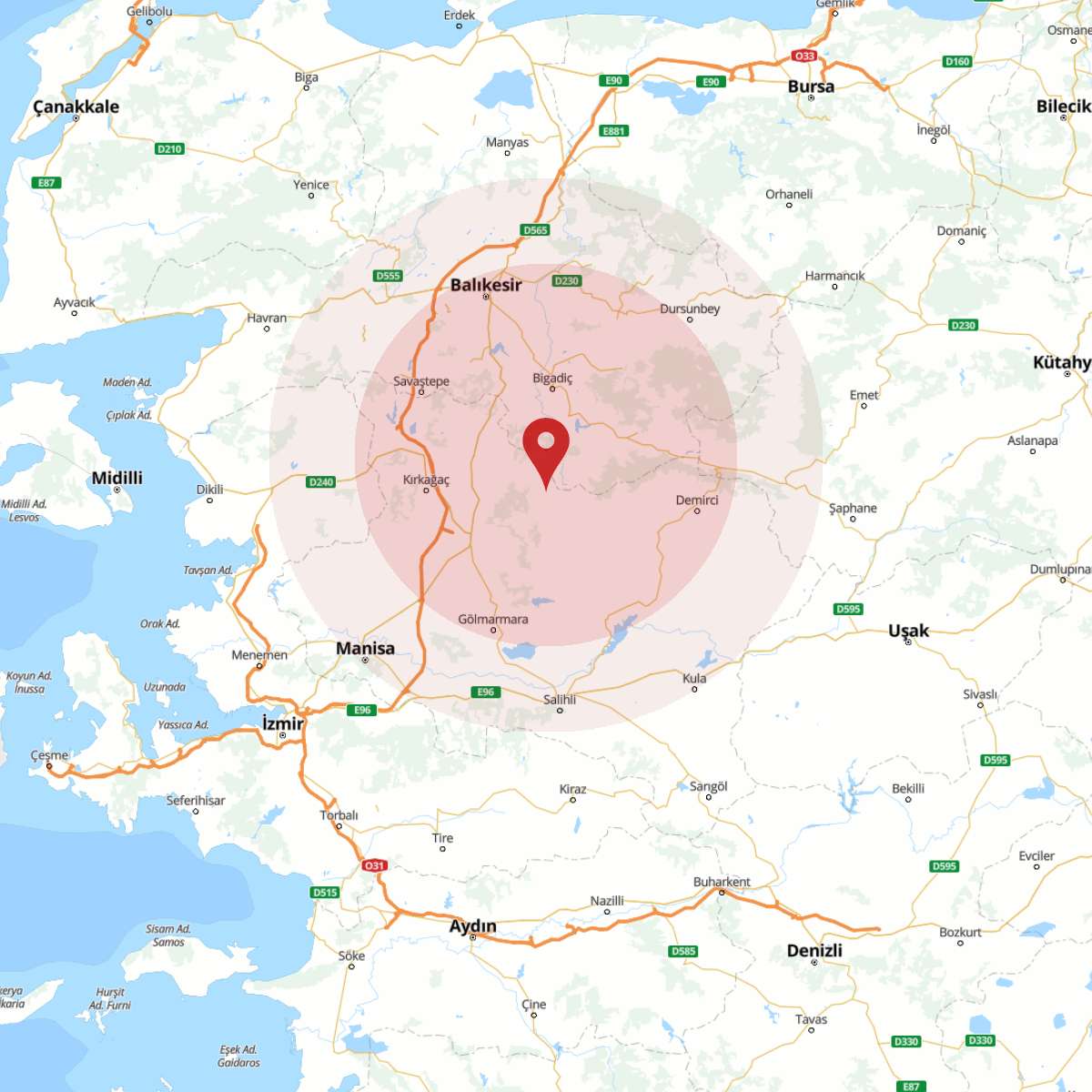 BALIKESIR Bölgesinde 3.9 Büyüklüğünde Deprem!