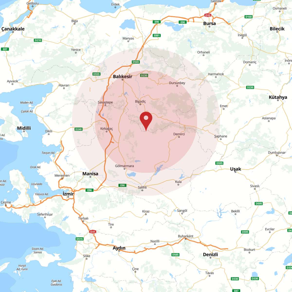 BALIKESIR Bölgesinde 3.6 Büyüklüğünde Deprem!