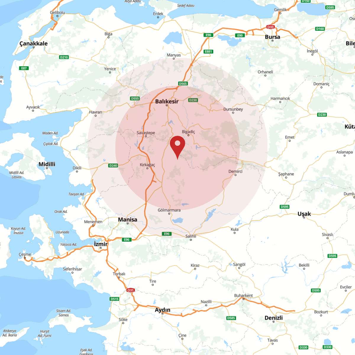 BALIKESIR Bölgesinde 3.6 Büyüklüğünde Deprem!