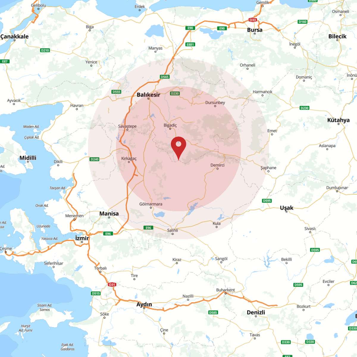 BALIKESIR Bölgesinde 3.8 Büyüklüğünde Deprem!