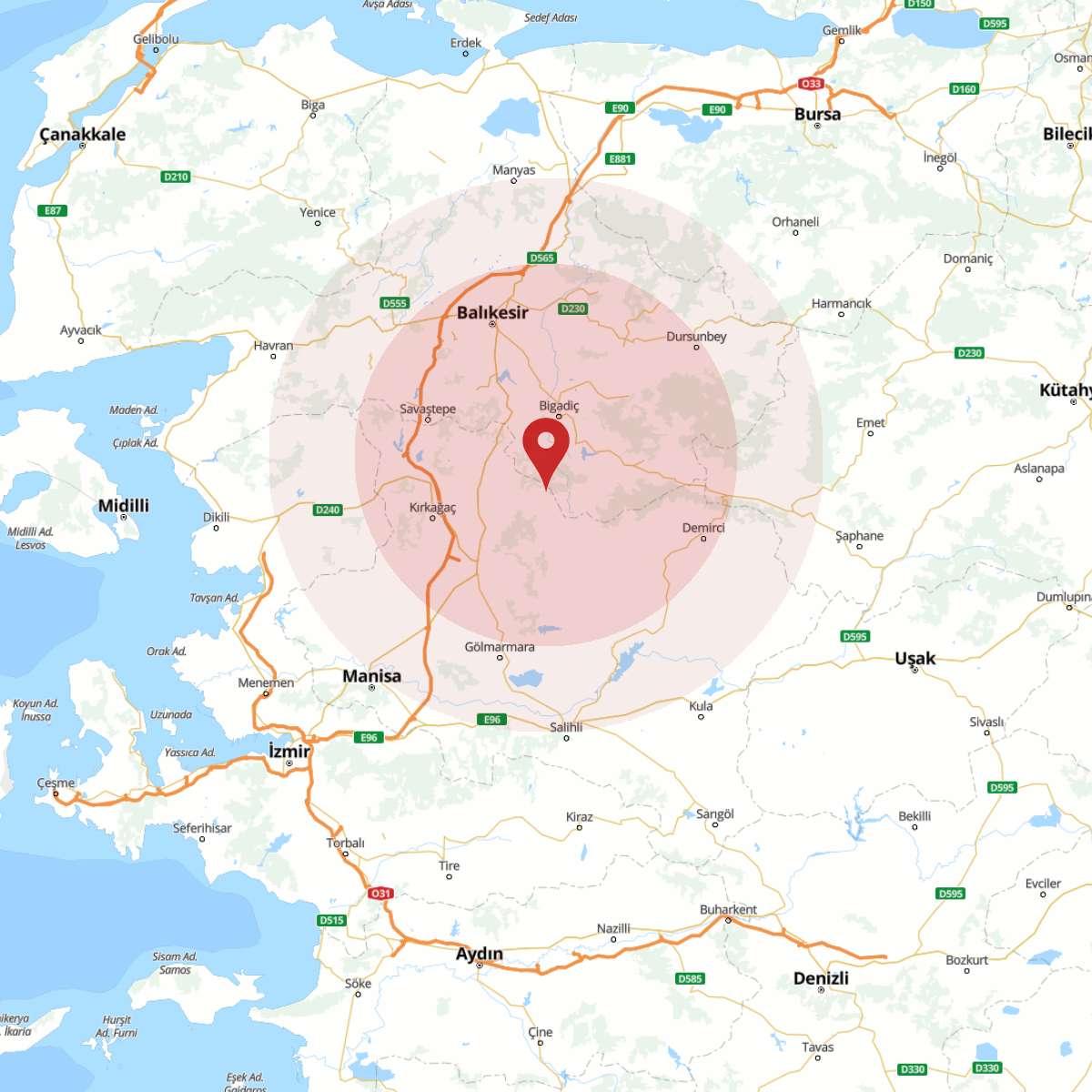 BALIKESIR Bölgesinde 3.5 Büyüklüğünde Deprem!