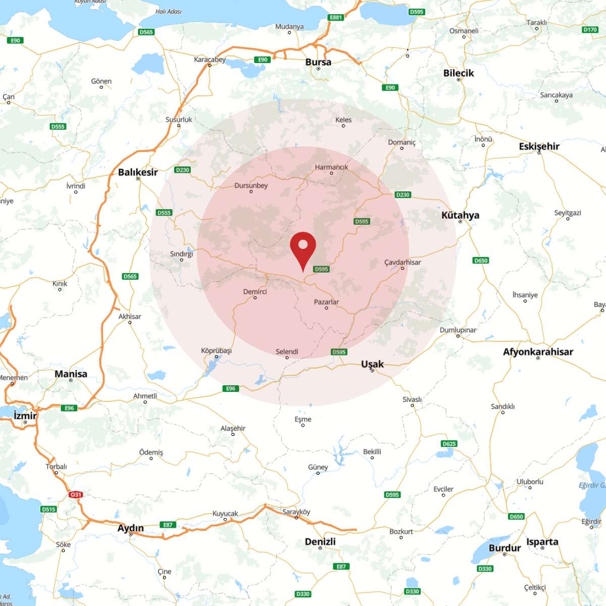 KUTAHYA Bölgesinde 3.7 Büyüklüğünde Deprem!