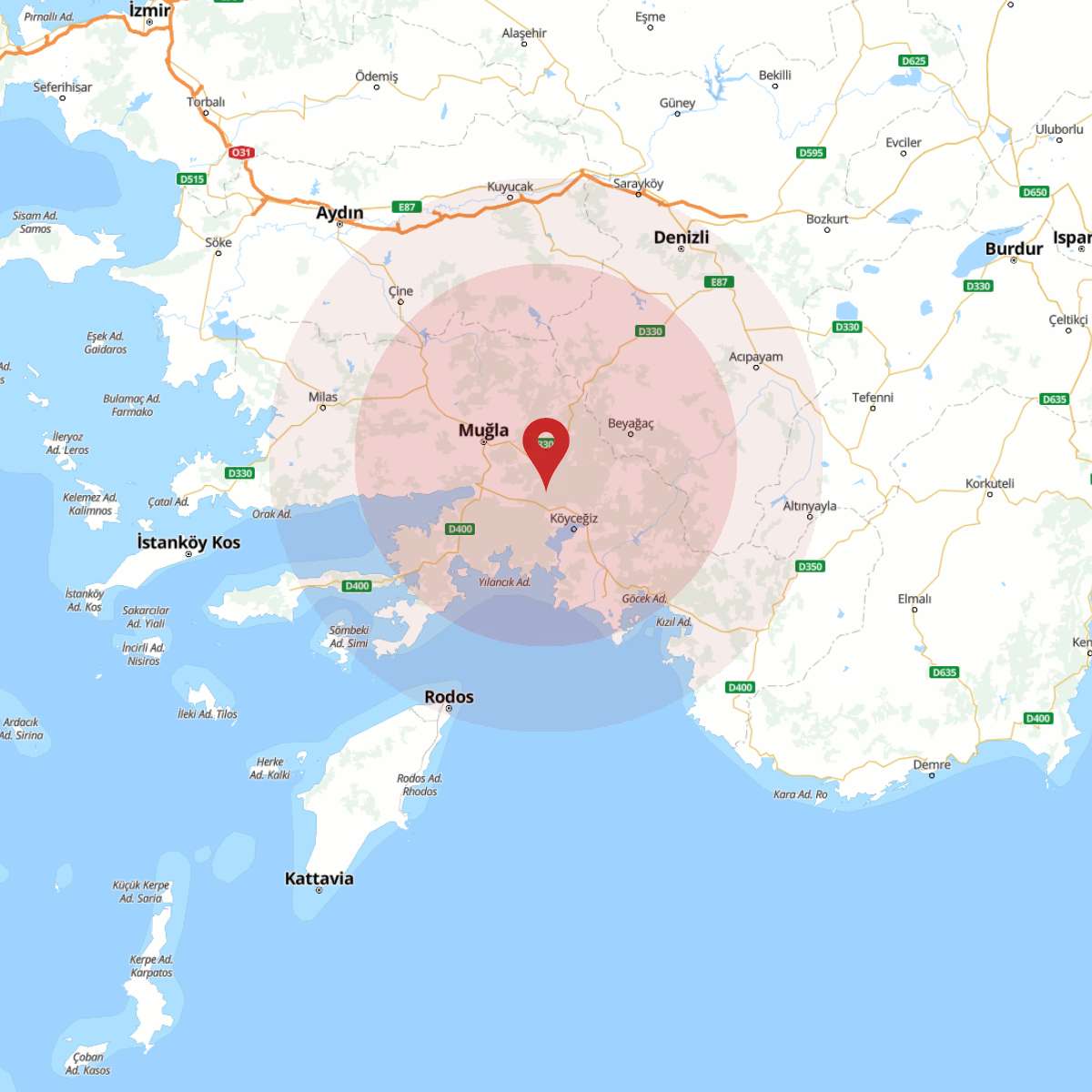 MUGLA Bölgesinde 4.1 Büyüklüğünde Deprem Yaşandı!
