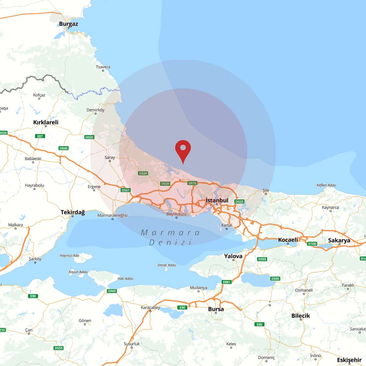 KARADENIZ Bölgesinde 3.9 Büyüklüğünde Deprem!