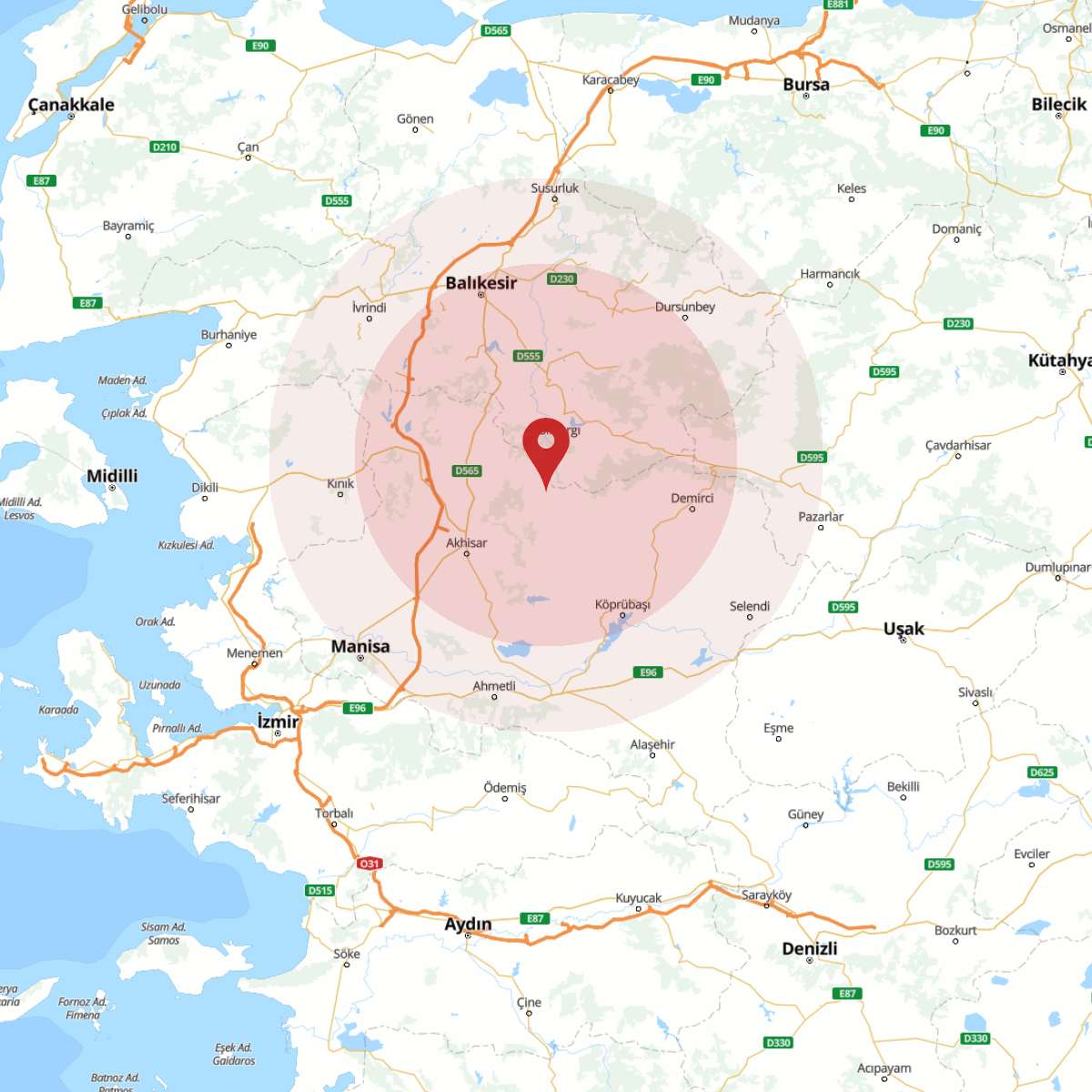 BALIKESIR Bölgesinde 3.5 Büyüklüğünde Deprem!