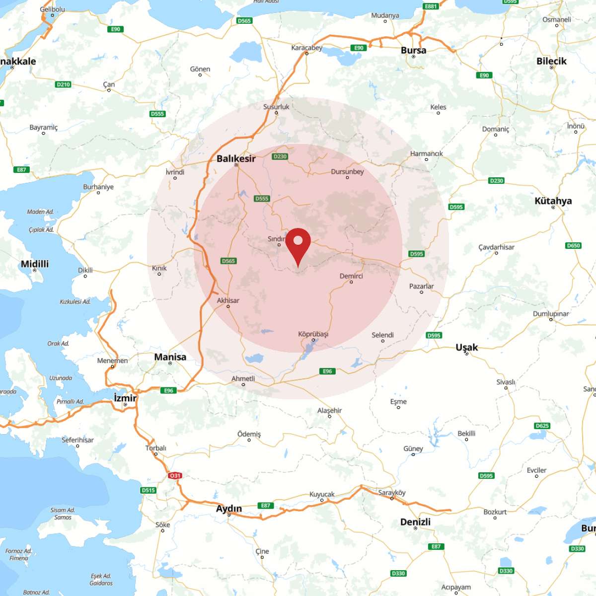 BALIKESIR Bölgesinde 3.5 Büyüklüğünde Deprem!