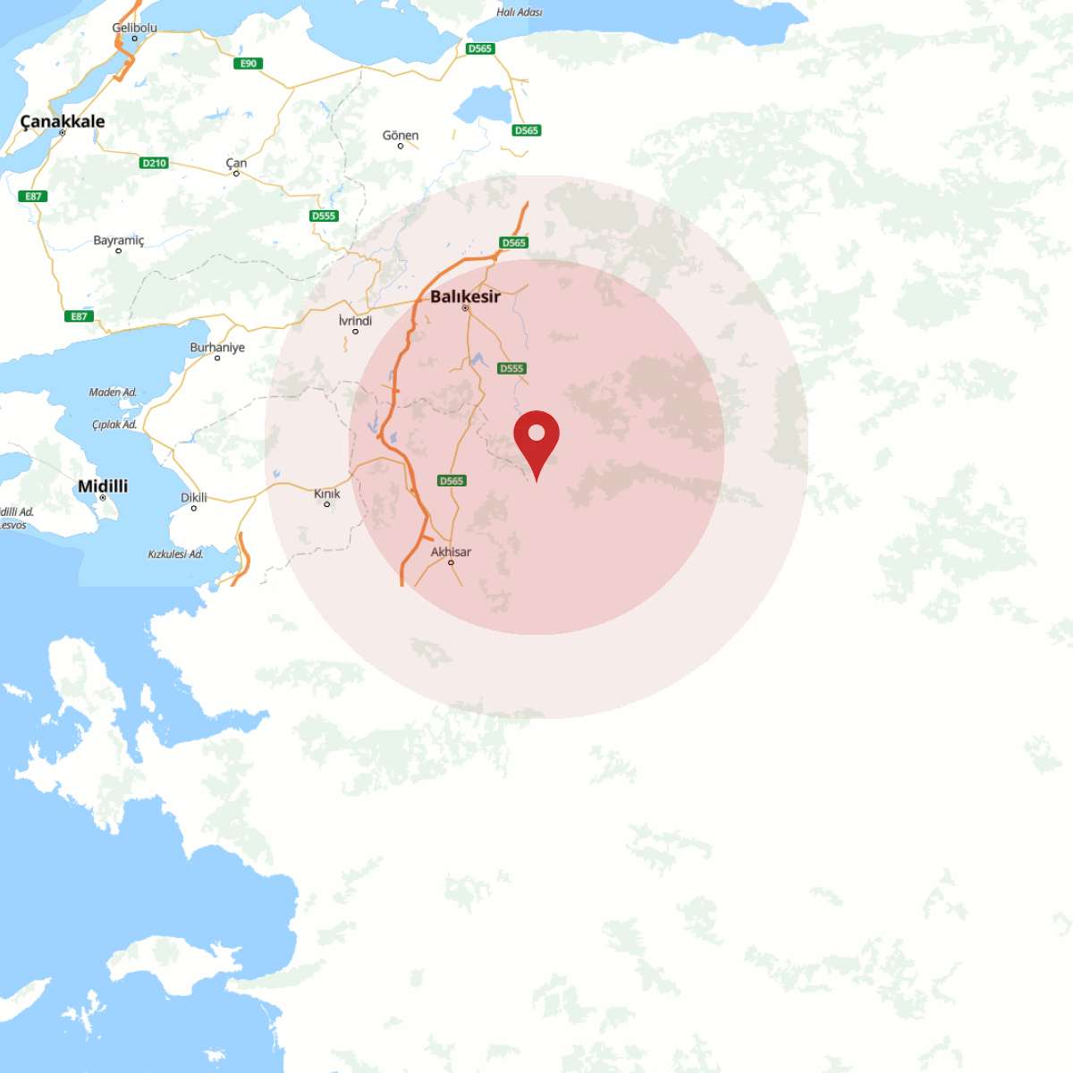 BALIKESIR Bölgesinde 3.6 Büyüklüğünde Deprem!