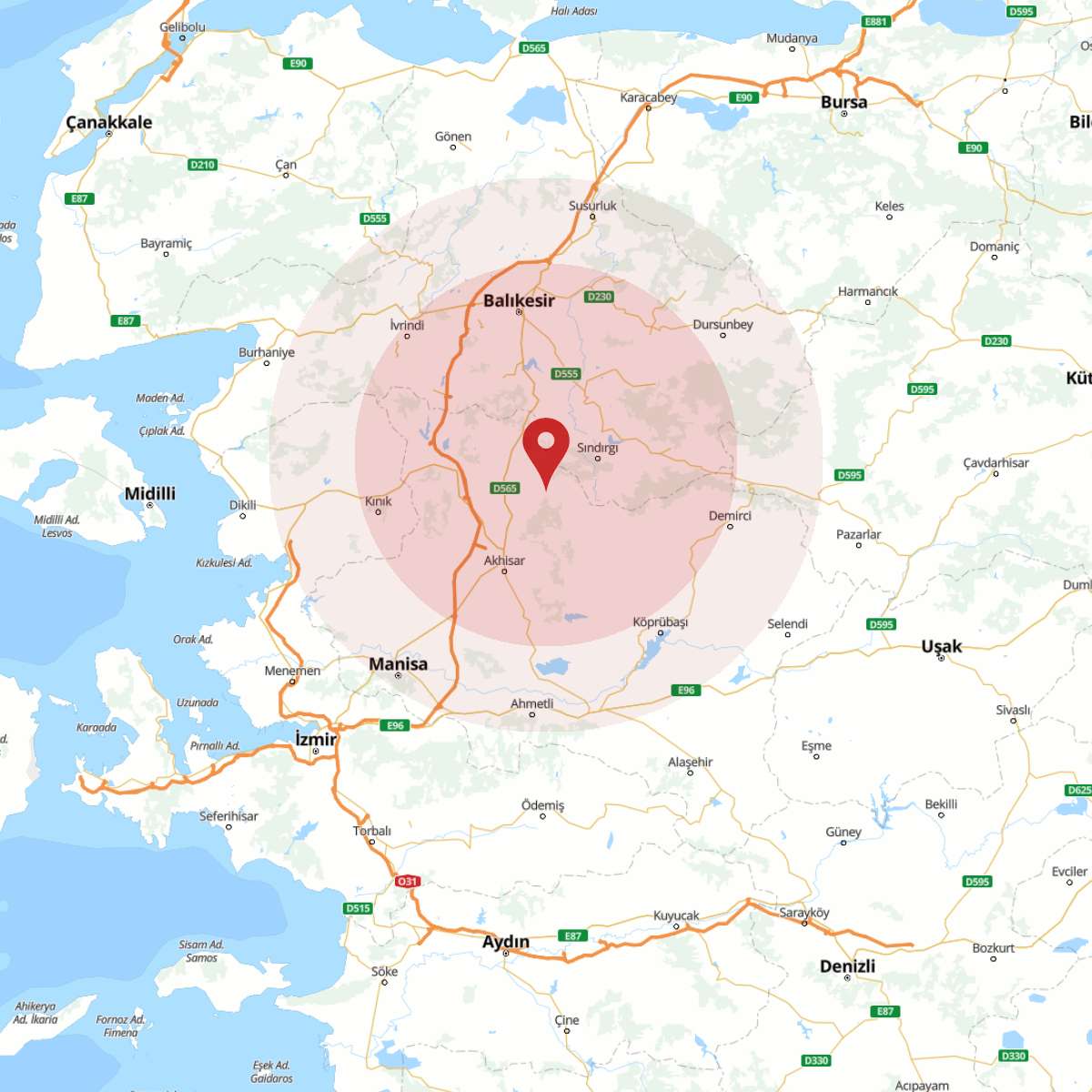 BALIKESIR Bölgesinde 3.5 Büyüklüğünde Deprem!