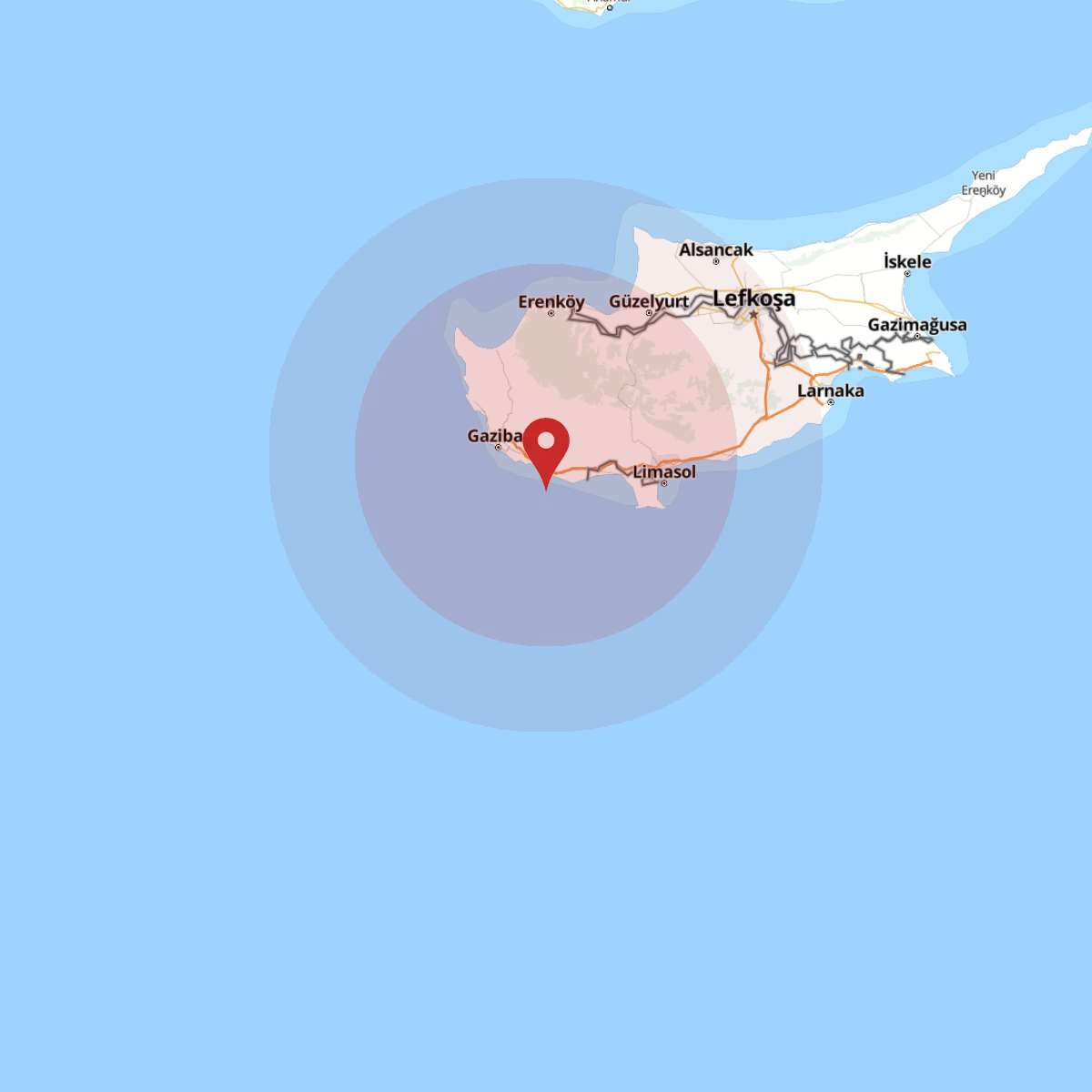 KIBRIS RUM KESIMI Bölgesinde 4.5 Büyüklüğünde Deprem Yaşandı!