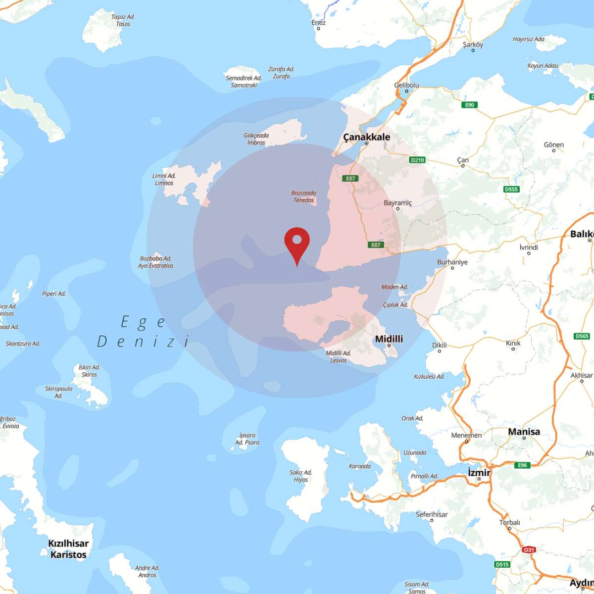 EGE DENIZI Bölgesinde 4.3 Büyüklüğünde Deprem Yaşandı!