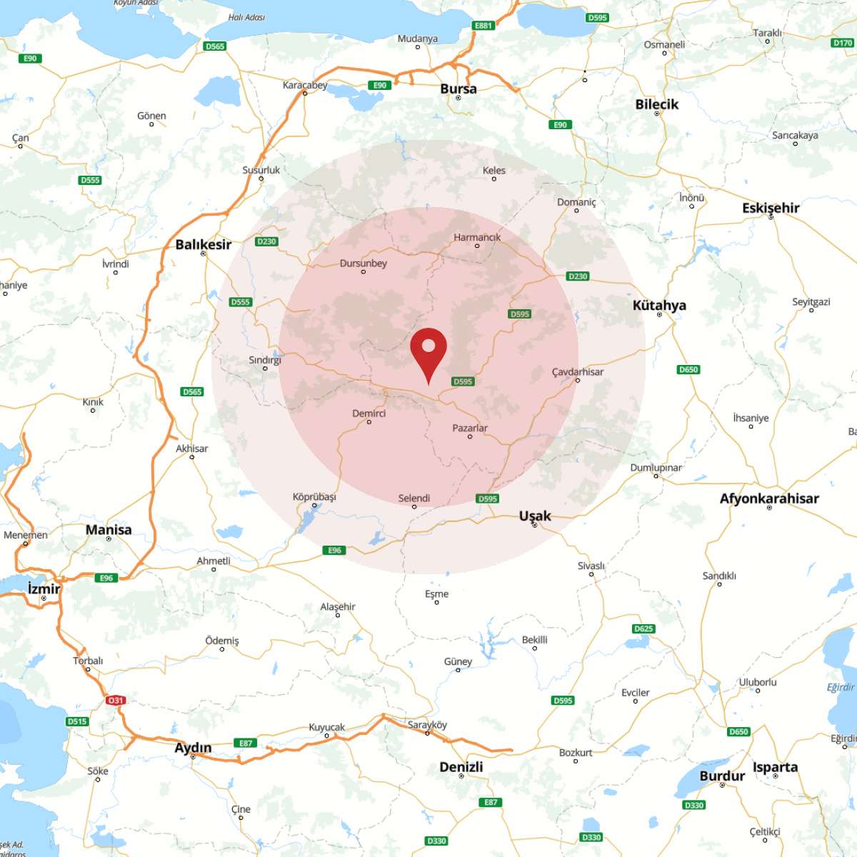 KUTAHYA Bölgesinde 3.9 Büyüklüğünde Deprem!