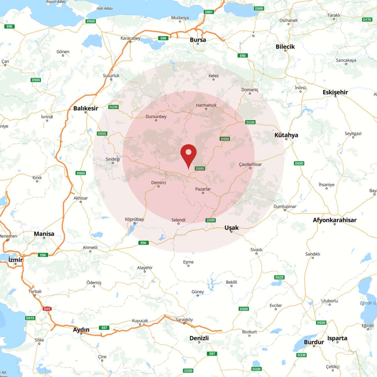 KUTAHYA Bölgesinde 3.8 Büyüklüğünde Deprem!