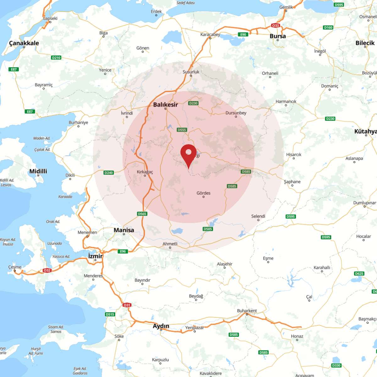 BALIKESIR Bölgesinde 3.6 Büyüklüğünde Deprem!