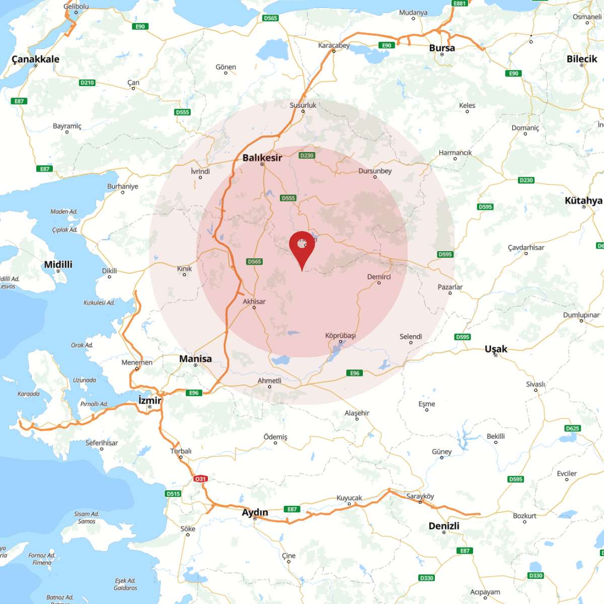 BALIKESIR Bölgesinde 3.5 Büyüklüğünde Deprem!