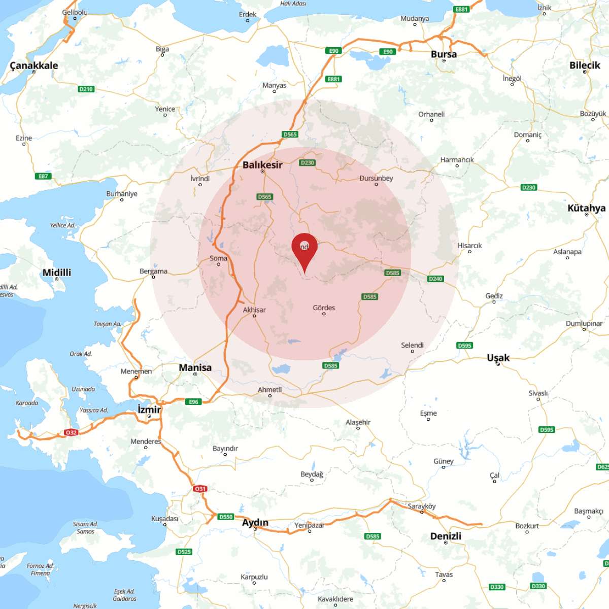 BALIKESIR Bölgesinde 3.6 Büyüklüğünde Deprem!