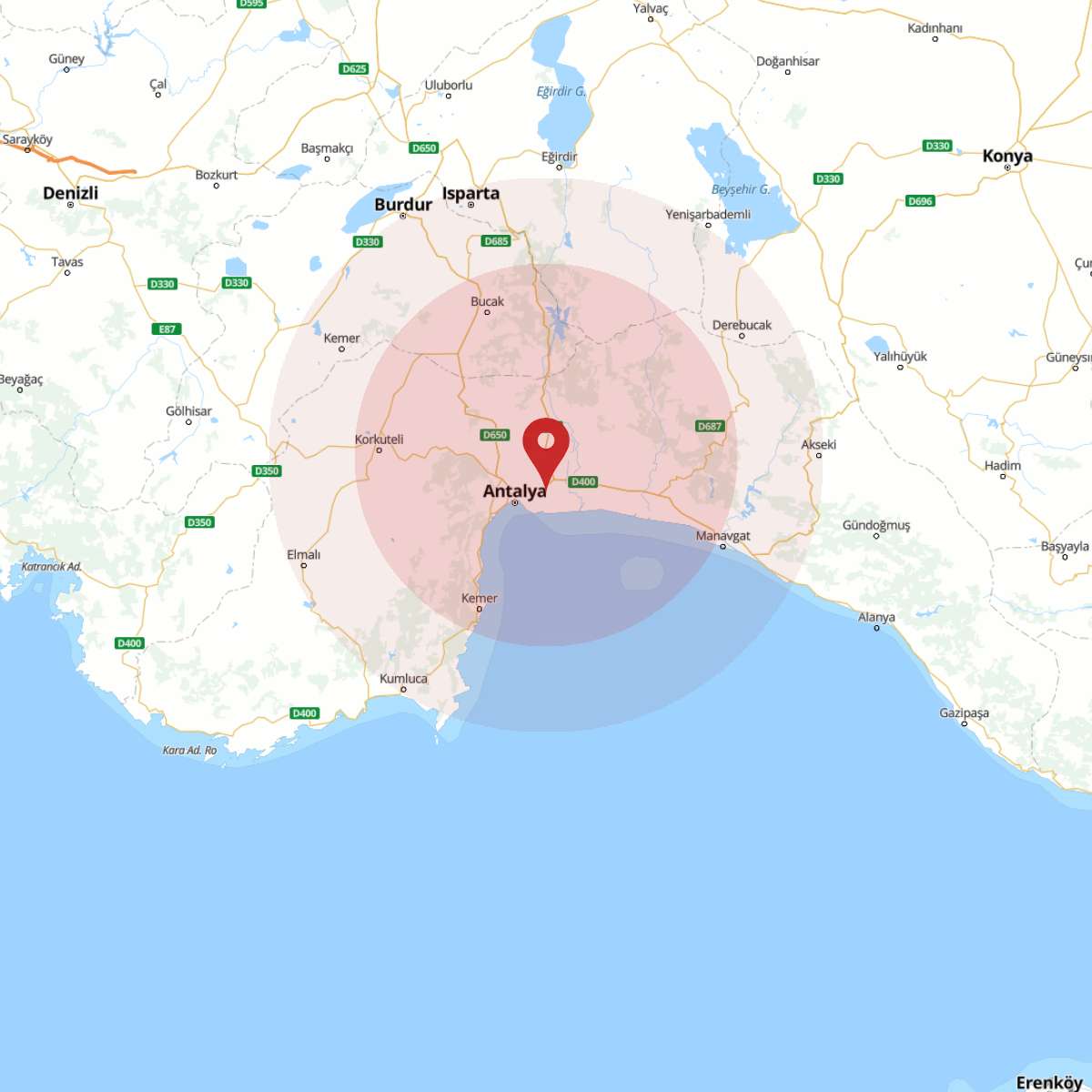 ANTALYA Bölgesinde Şiddetli 5.2 Büyüklüğünde Deprem!