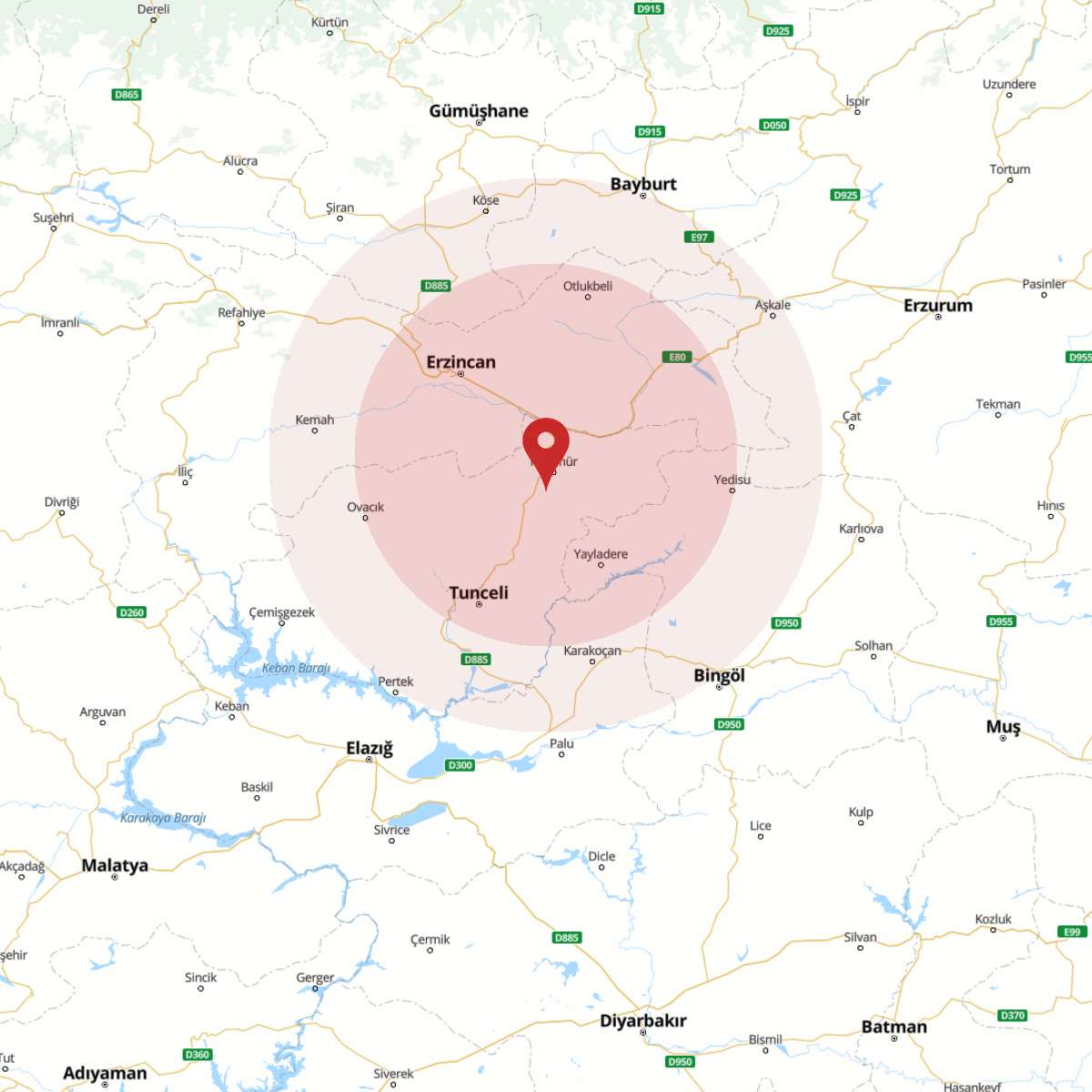 TUNCELI Bölgesinde 4.2 Büyüklüğünde Deprem Yaşandı!