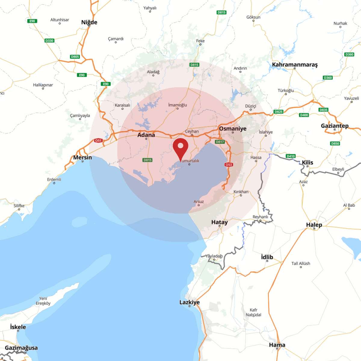 ADANA Bölgesinde 3.5 Büyüklüğünde Deprem!