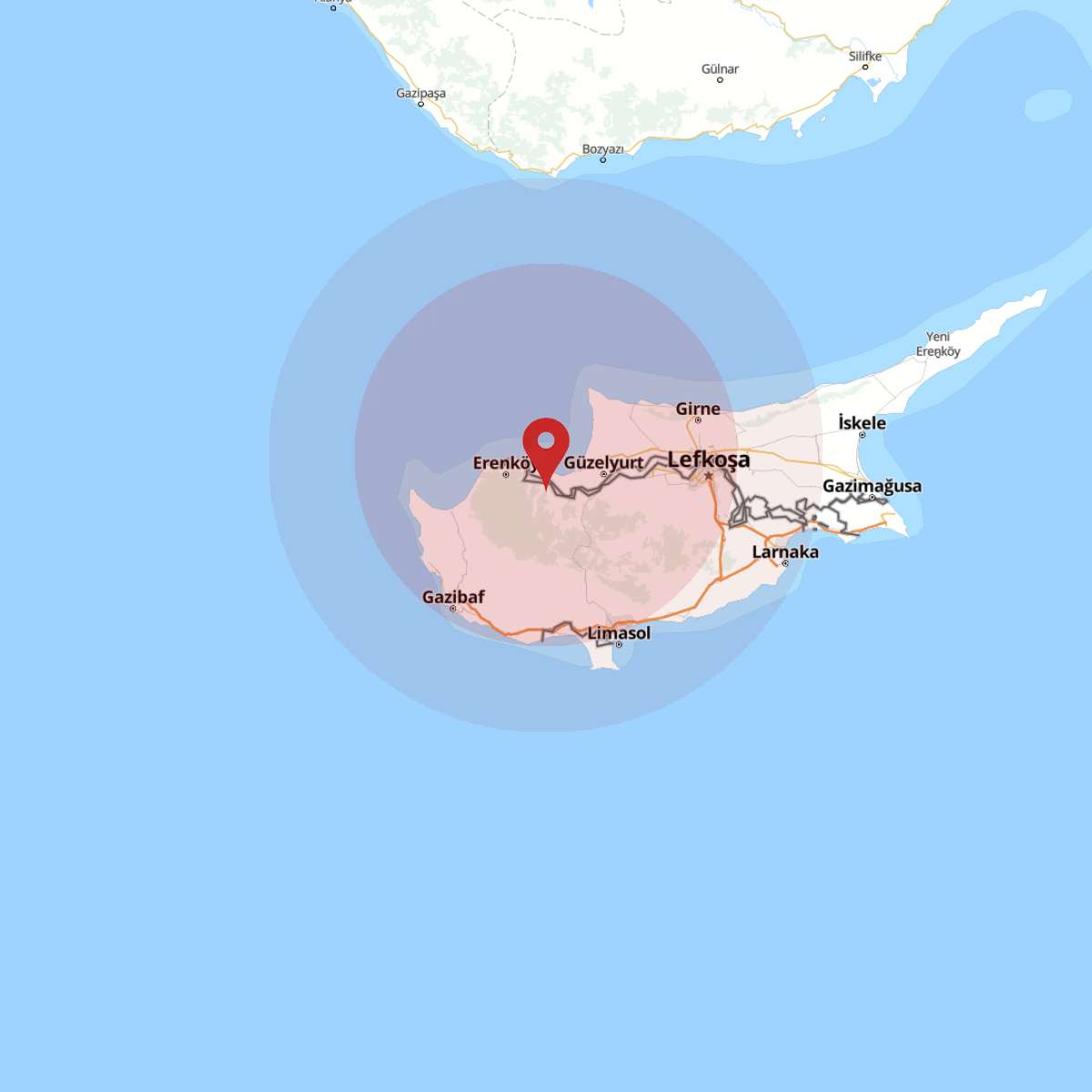 KIBRIS RUM KESIMI Bölgesinde 4 Büyüklüğünde Deprem Yaşandı!