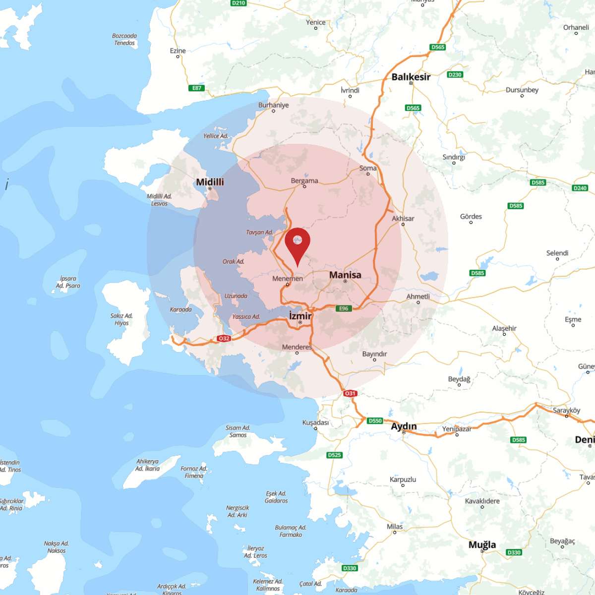 MANISA Bölgesinde 3.7 Büyüklüğünde Deprem!