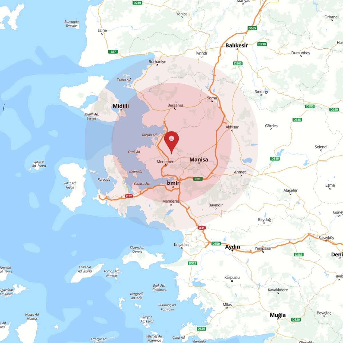 MANISA Bölgesinde 3.8 Büyüklüğünde Deprem!